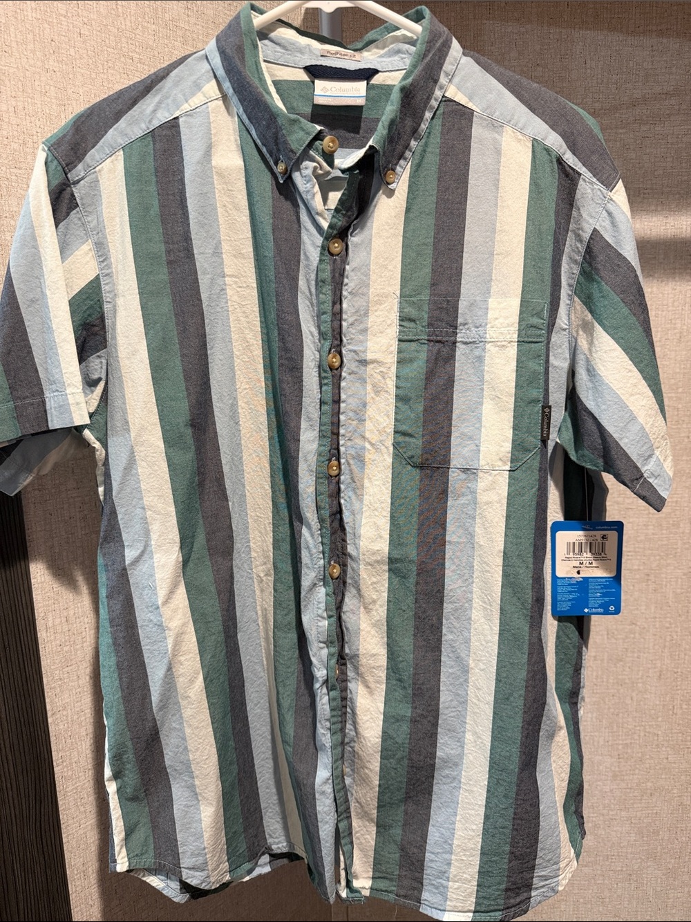 NWT Columbia Mens Rapid Rivers II Short Sleeve Shirt Size M